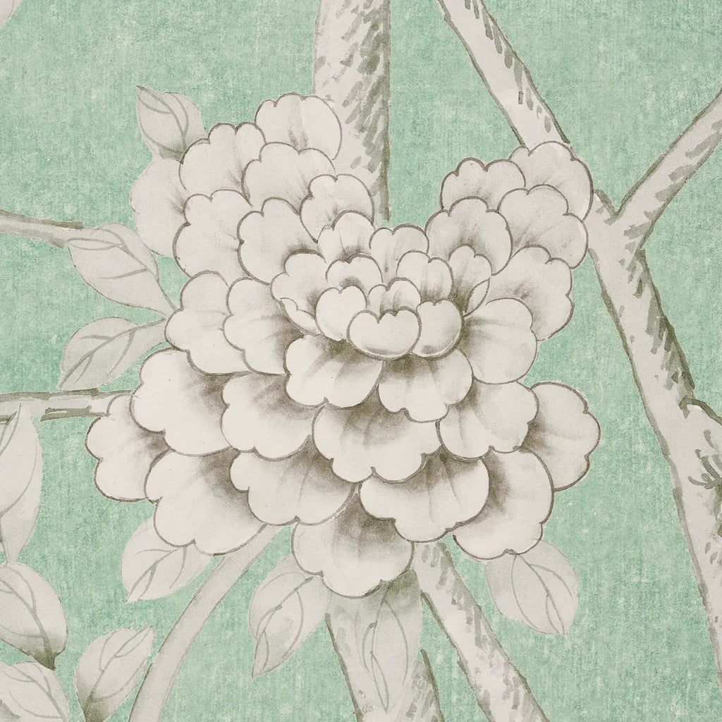 Chinois Palais Panel - Aquamarine Wallpapers