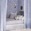 Chinois Palais Panel Lavender Room Setting | Schumacher Wallpaper