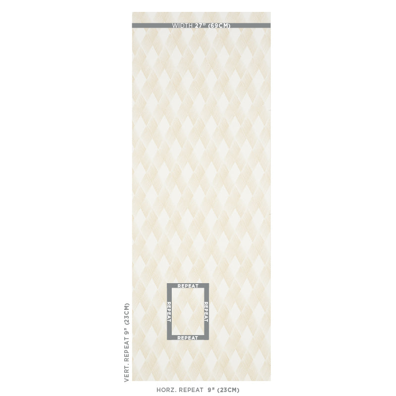 Fetlock Natural Room Setting | Schumacher Wallpaper