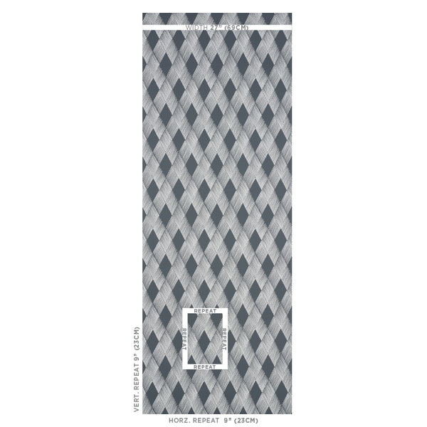 Fetlock - Carbon Wallcovering | Schumacher