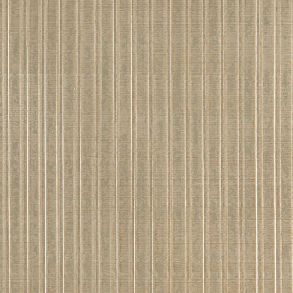 Galvanized Rib - Aged Gold Wallcoverings Natural Wallcovering | Schumacher