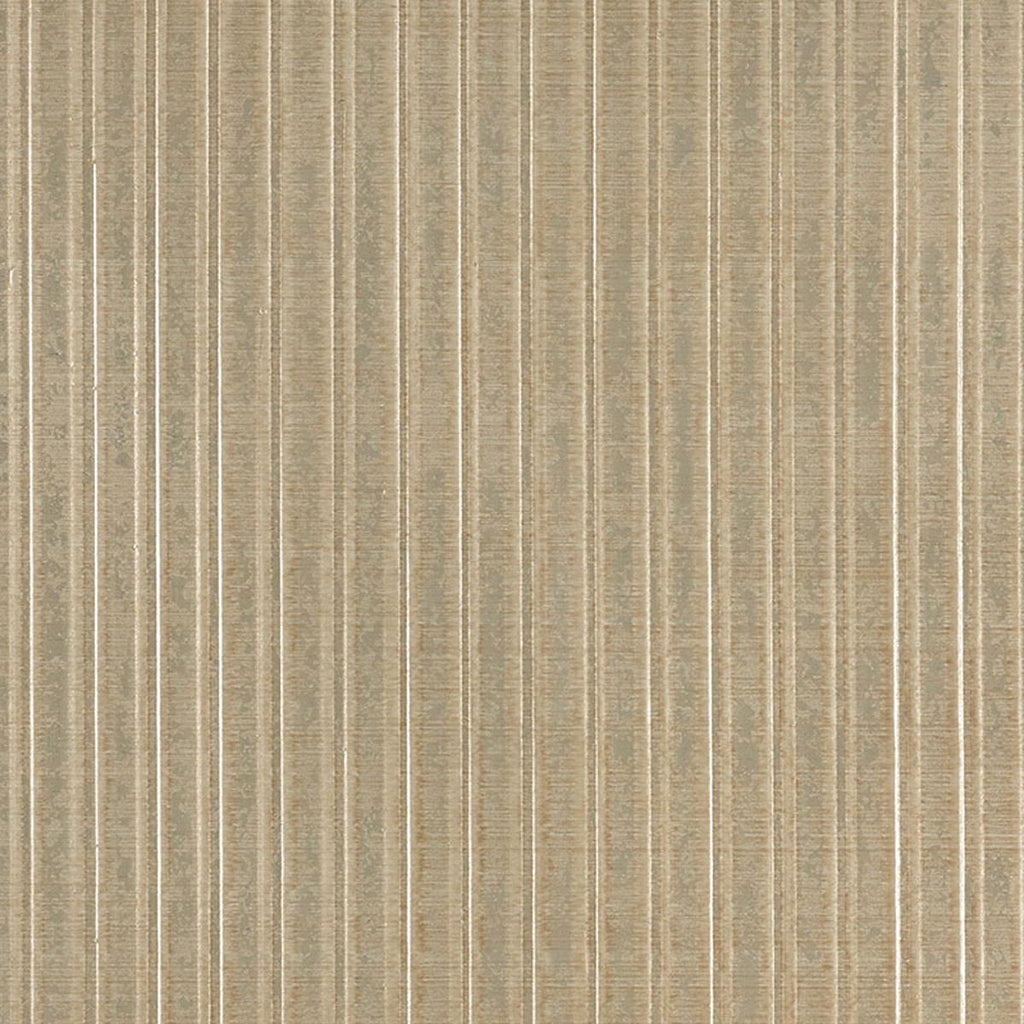 Galvanized Rib Aged Gold | Schumacher Wallpaper