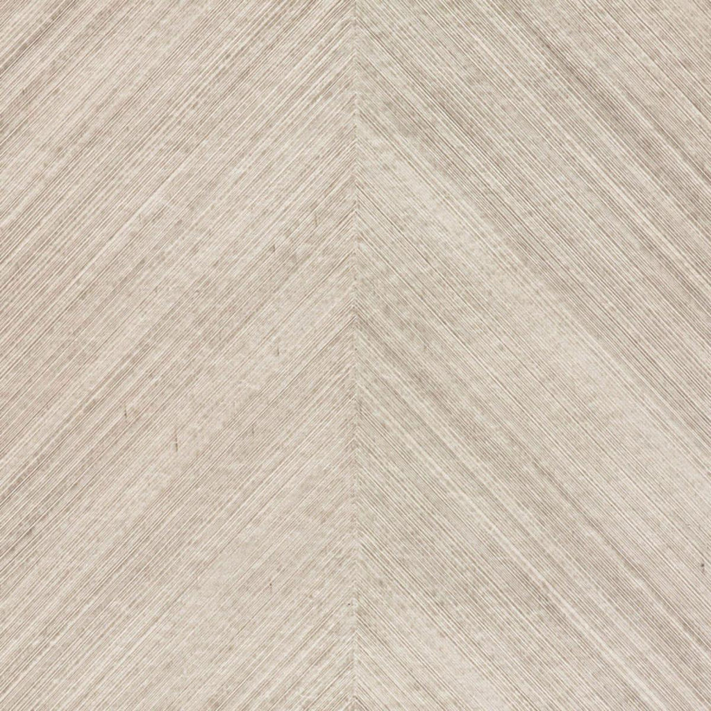 Combed Chevron Birch | Schumacher Wallpaper
