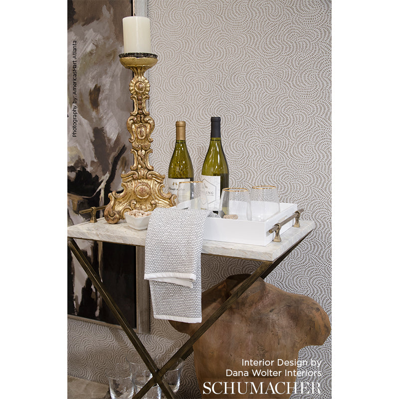 Schumacher Whirlpool Mercury Wallpaper by Schumacher
