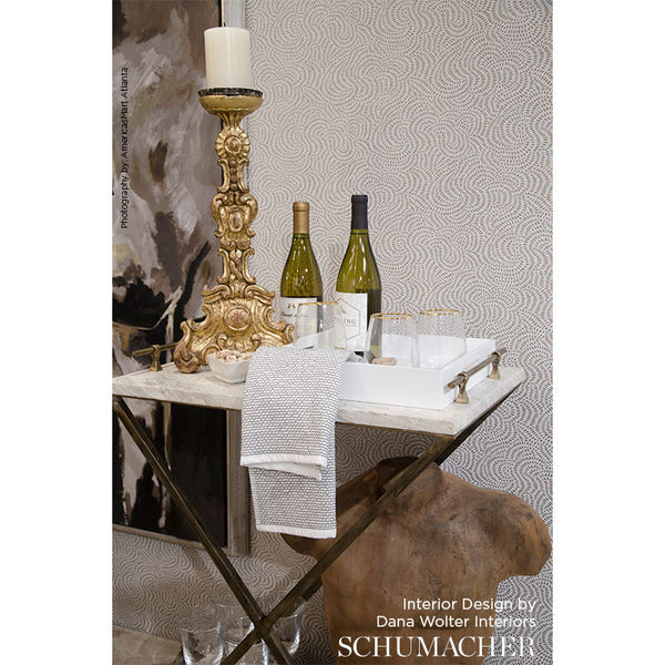 Whirlpool - Black Plum Wallcovering | Schumacher