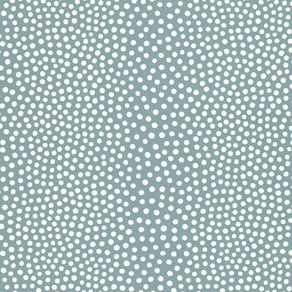 Raindots - Slate Blue Wallcovering | Schumacher
