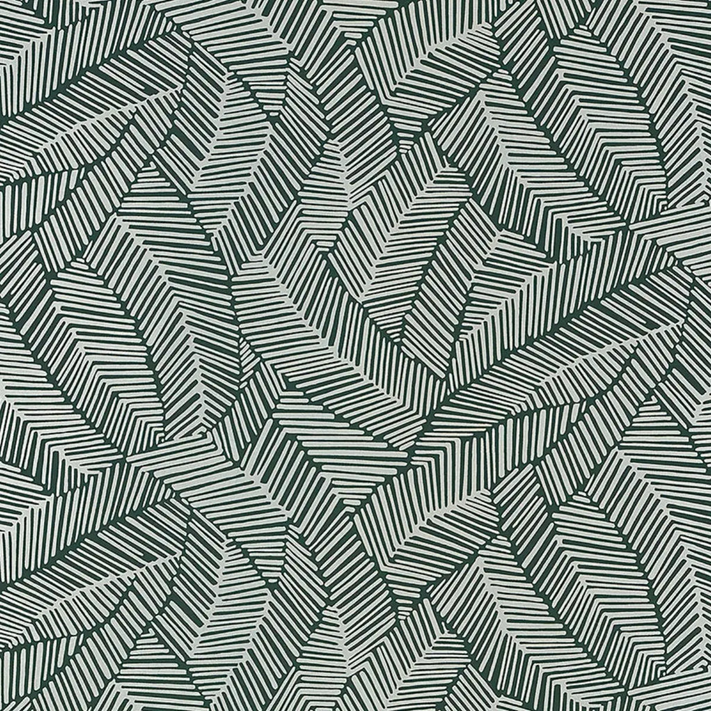 Abstract Leaf - Metallic Slate Wallpapers