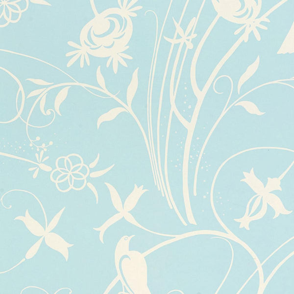 Sky Meadow - Light Blue Wallcovering | Schumacher