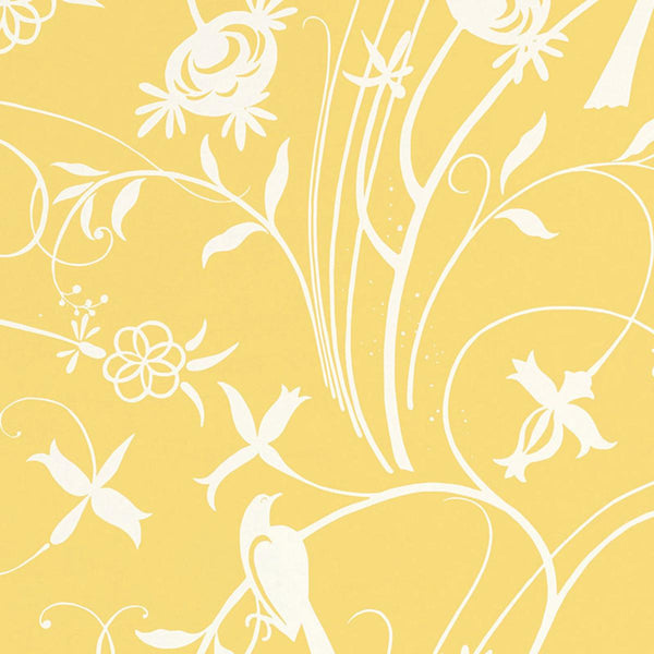Sky Meadow - Yellow Wallcovering | Schumacher