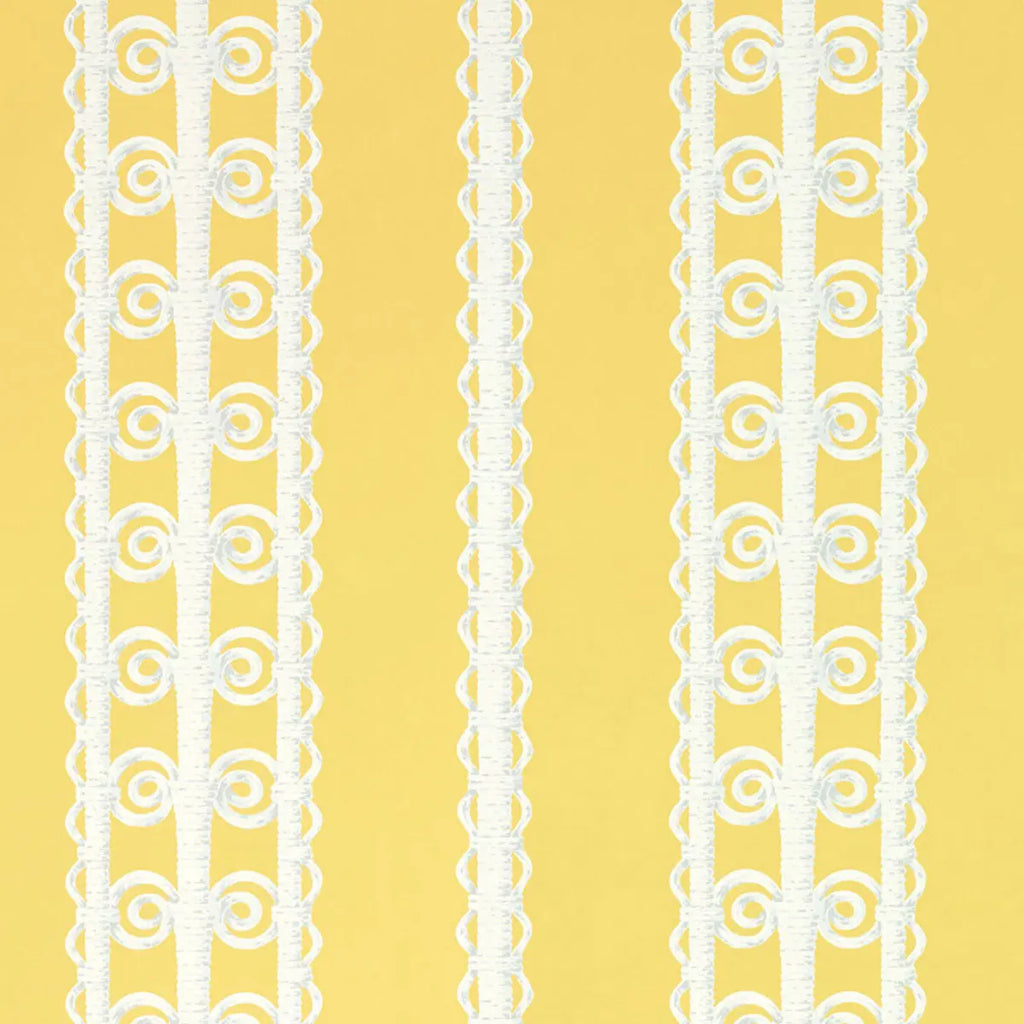 Wicker Stripe - Lemon Blossom Wallpapers