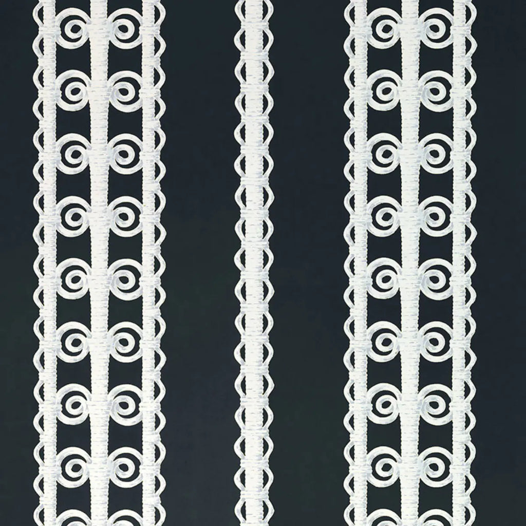 Wicker Stripe - Licorice Wallpapers