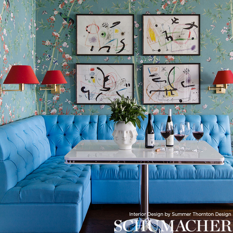 Brighton Pavilion Panel Multi Room Setting | Schumacher Wallpaper