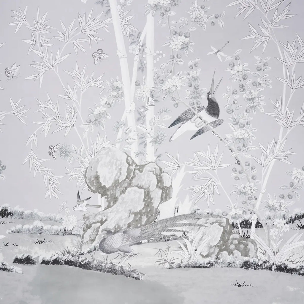 Brighton Pavilion Panel - Black &amp; White Wallpapers