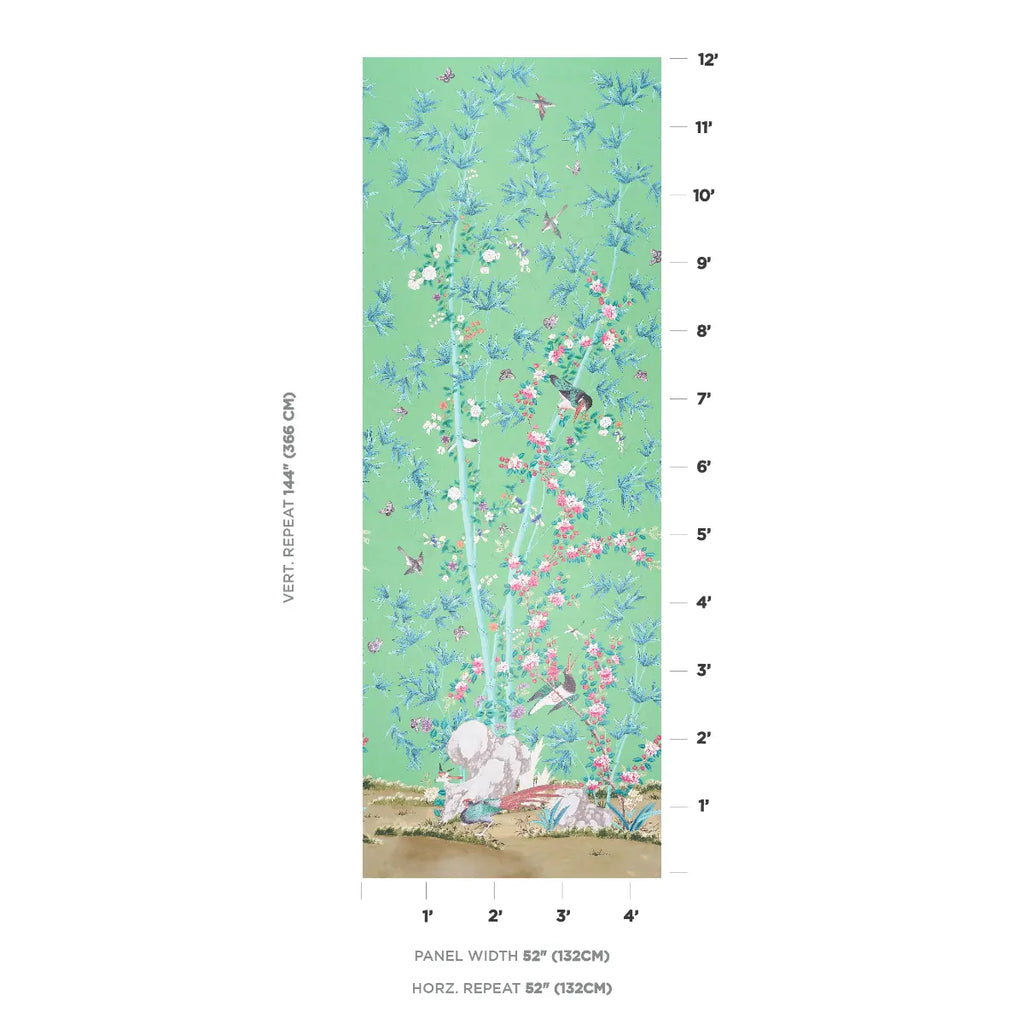 Brighton Pavilion Panel - Emerald Wallpapers