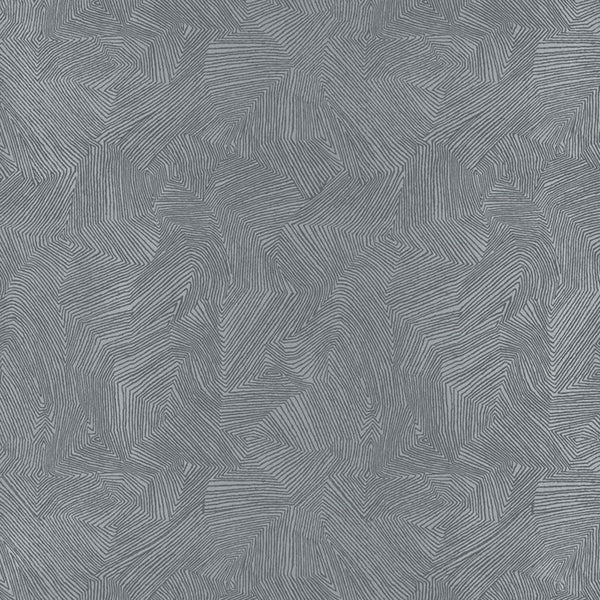 Labyrinth Metallic - Mercury Wallcovering | Schumacher