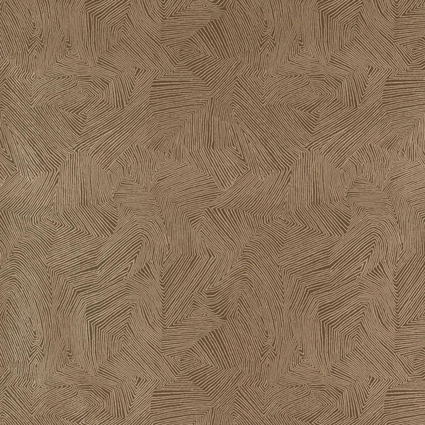 Labyrinth Metallic - Espresso Wallcovering | Schumacher
