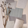 Anodized Raffia Warm Silver Room Setting | Schumacher Wallpaper