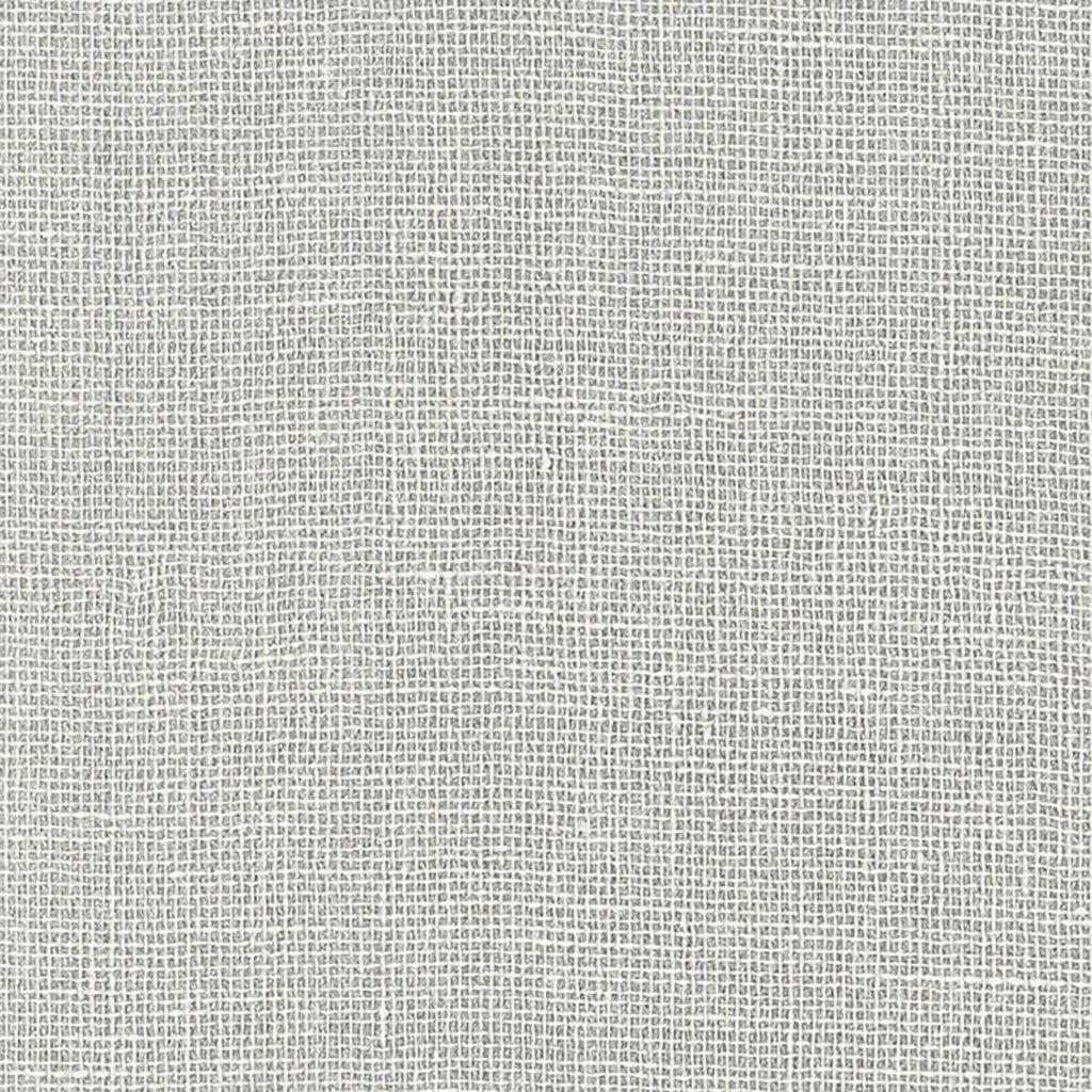 Linen Gesso Silver | Schumacher Wallpaper