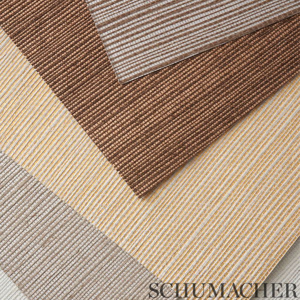 Hemp Shimmer - Silver Shimmer Wallcoverings Natural Wallcovering | Schumacher