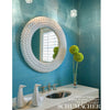 Hemp Shimmer Peacock Shimmer | Schumacher Wallpaper - 2