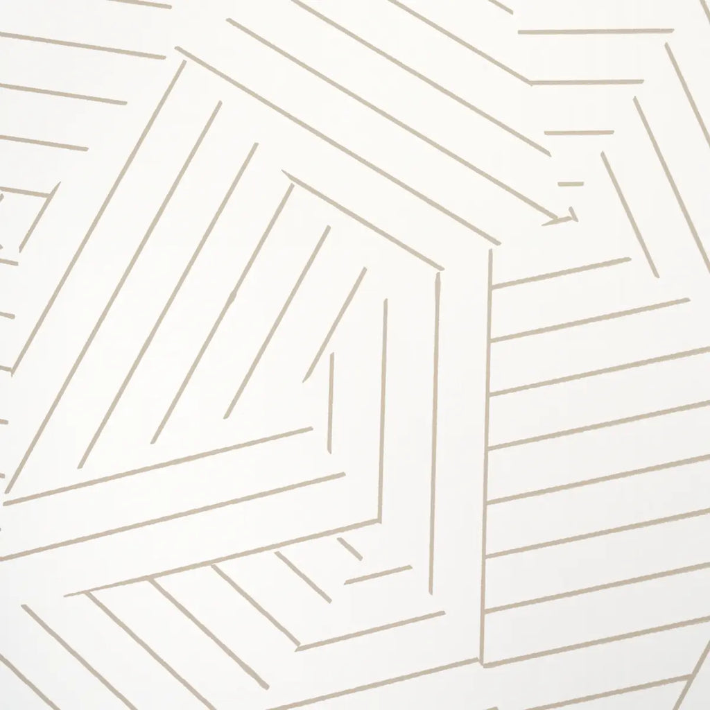 Deconstructed Stripe - Greige Wallpapers