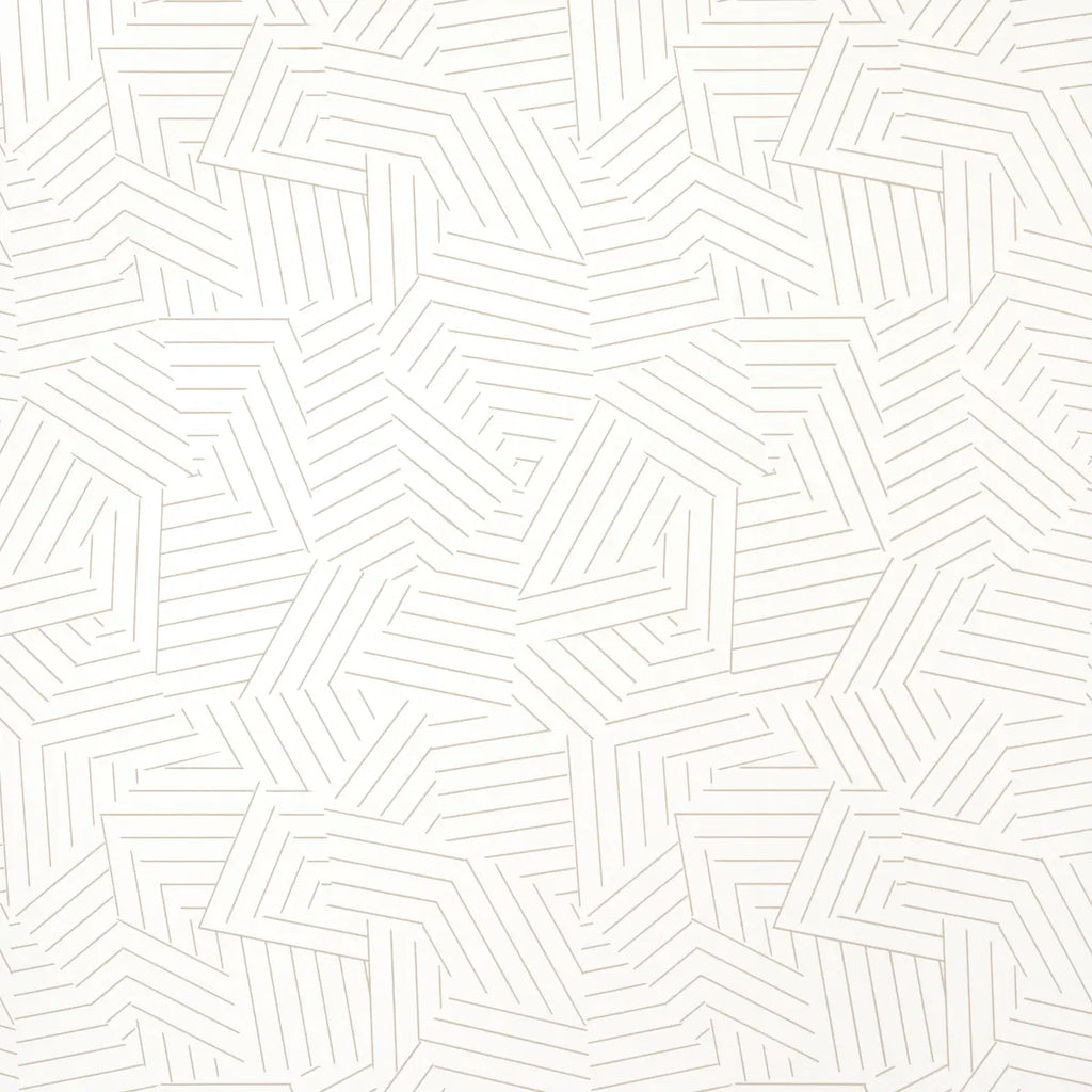 Deconstructed Stripe - Greige Wallpapers