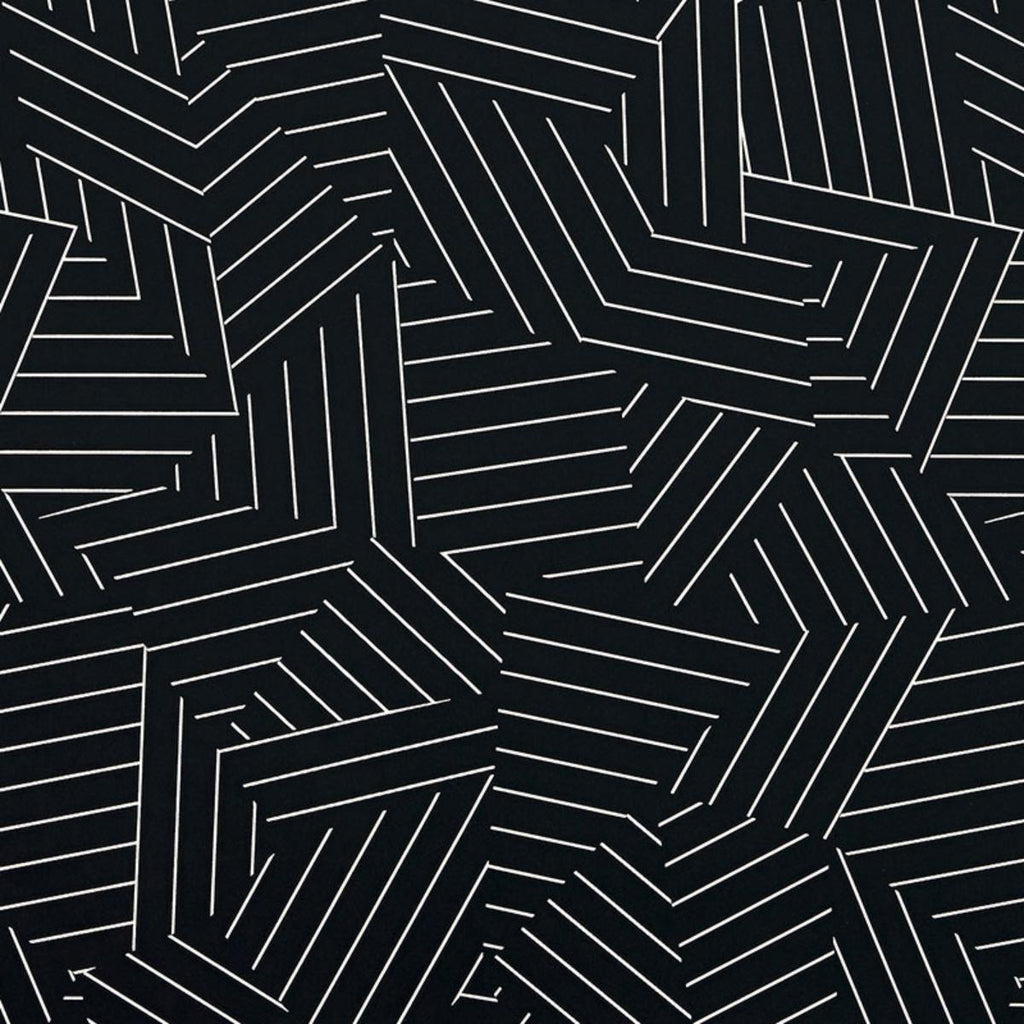 Deconstructed Stripe Ivory On Black