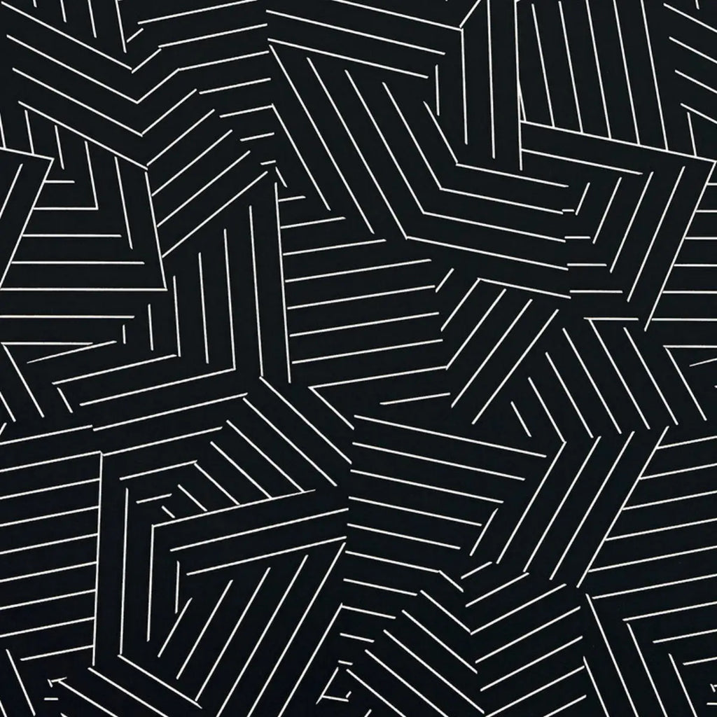 Deconstructed Stripe - Ivory On Black Wallpapers