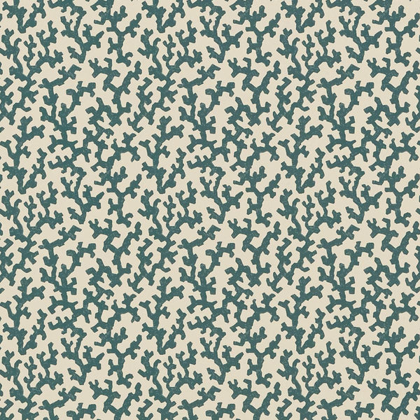 Folly - Peacock Blue Wallcoverings Commercial Wallcovering | Schumacher