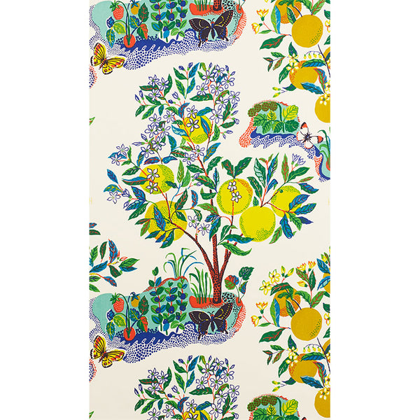 Citrus Garden Panel Set Primary Wallcoverings — Schumacher