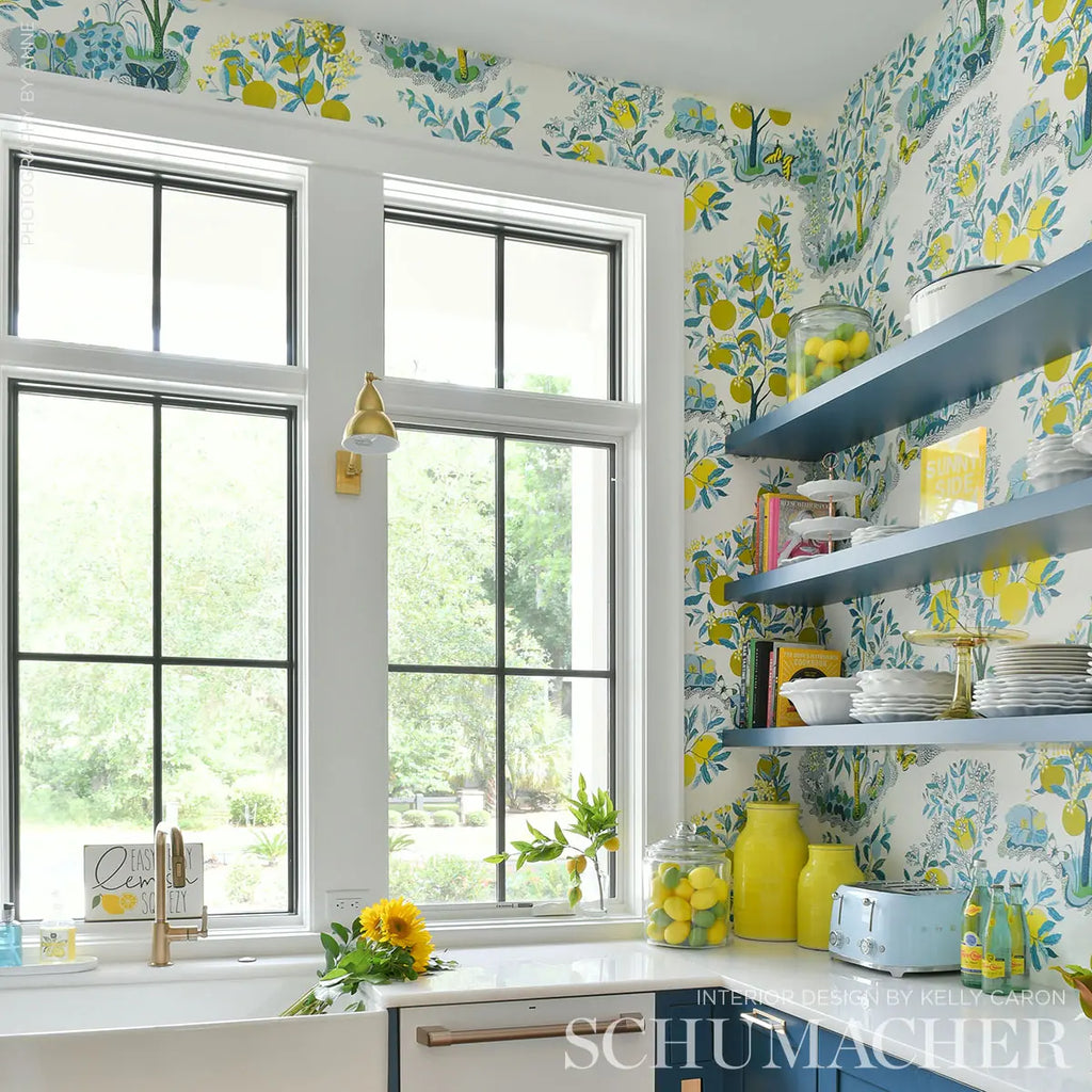 Citrus Garden Panel Set - Pool Wallpapers