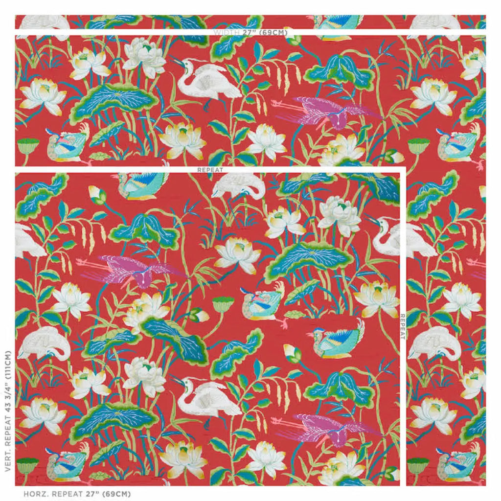 Lotus Garden - Red Wallpapers