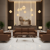 Smooth Pebble Grain Rich Umber Upholstered Sofa | Architectural Fabrics