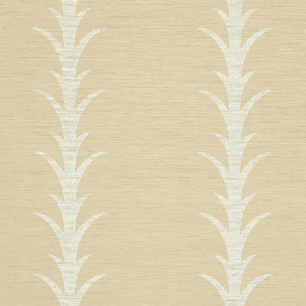 Acanthus Stripe Vinyl - Natural Wallpapers