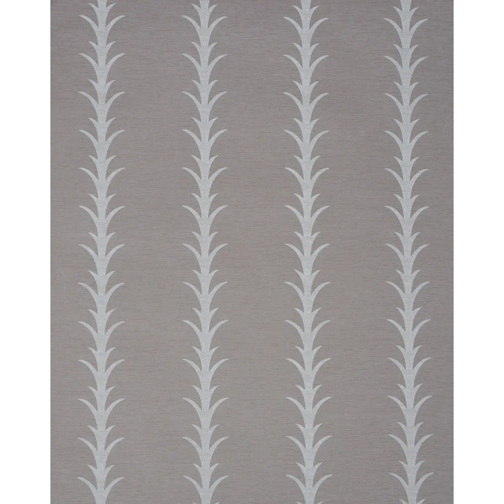 Acanthus Stripe Vinyl - Grey Wallpapers