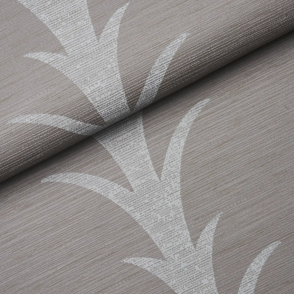 Acanthus Stripe Vinyl - Grey Wallpapers