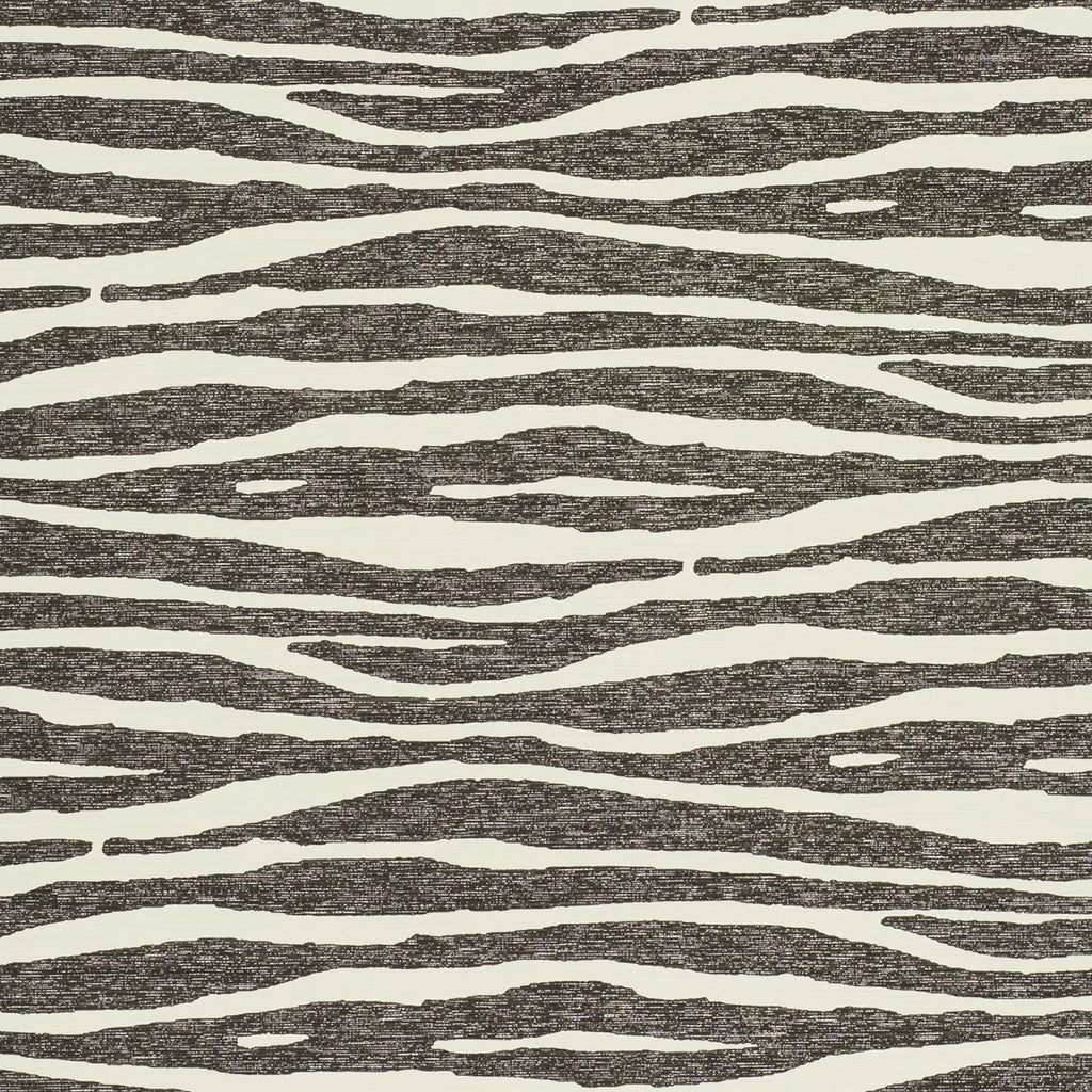Ripple Vinyl - Black &amp; Ivory Wallpapers