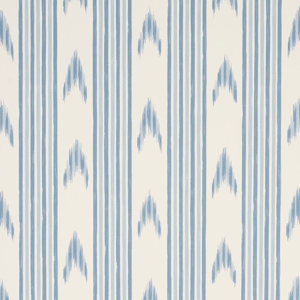 Santa Barbara Ikat, China Blue