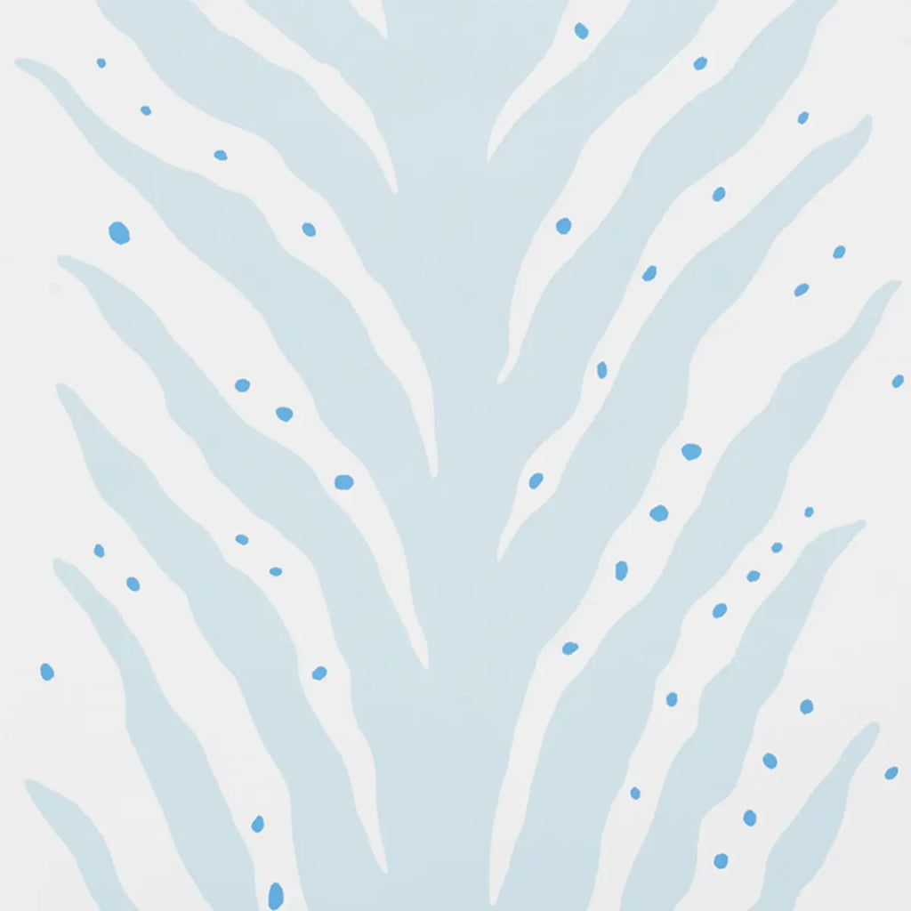 Creeping Fern - Slumber Blue Wallpapers