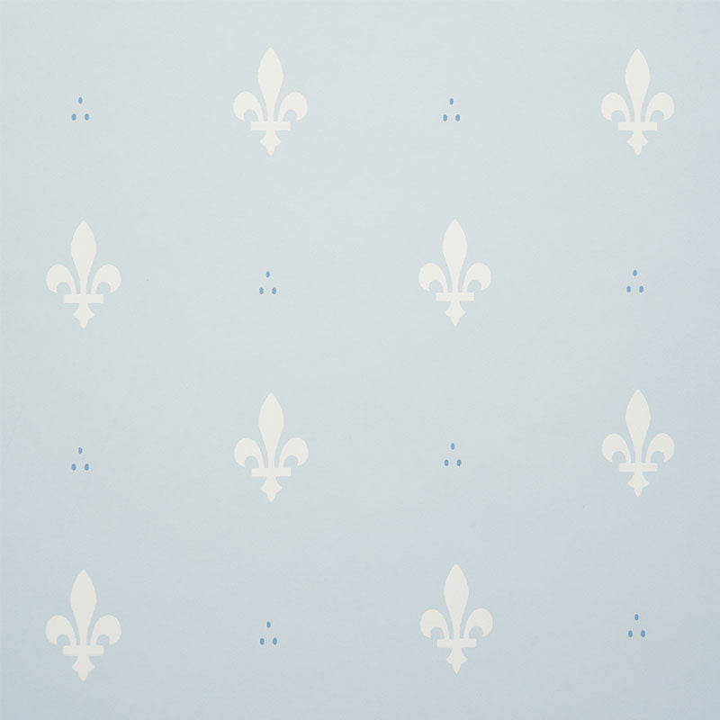 Fleur de Lis, Light Blue