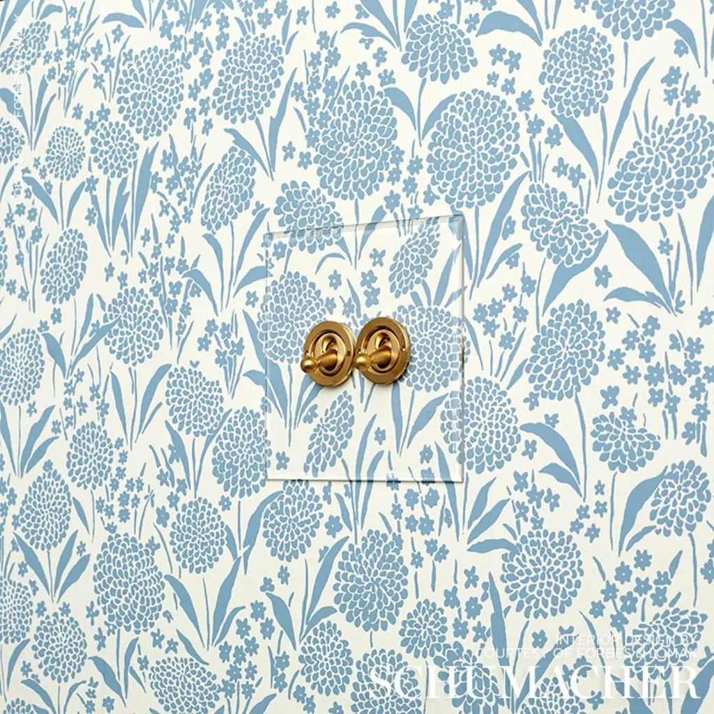 Chrysanthemum - Chambray Wallpapers