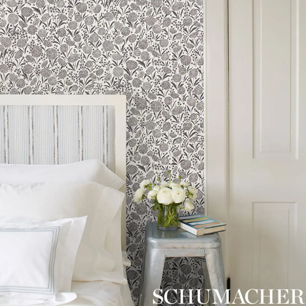 Chrysanthemum - Chambray Wallpapers
