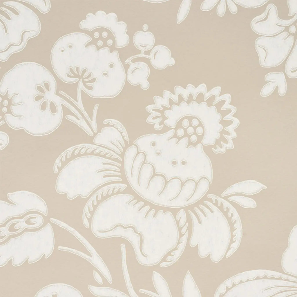 Simone Damask - Stone Wallpapers