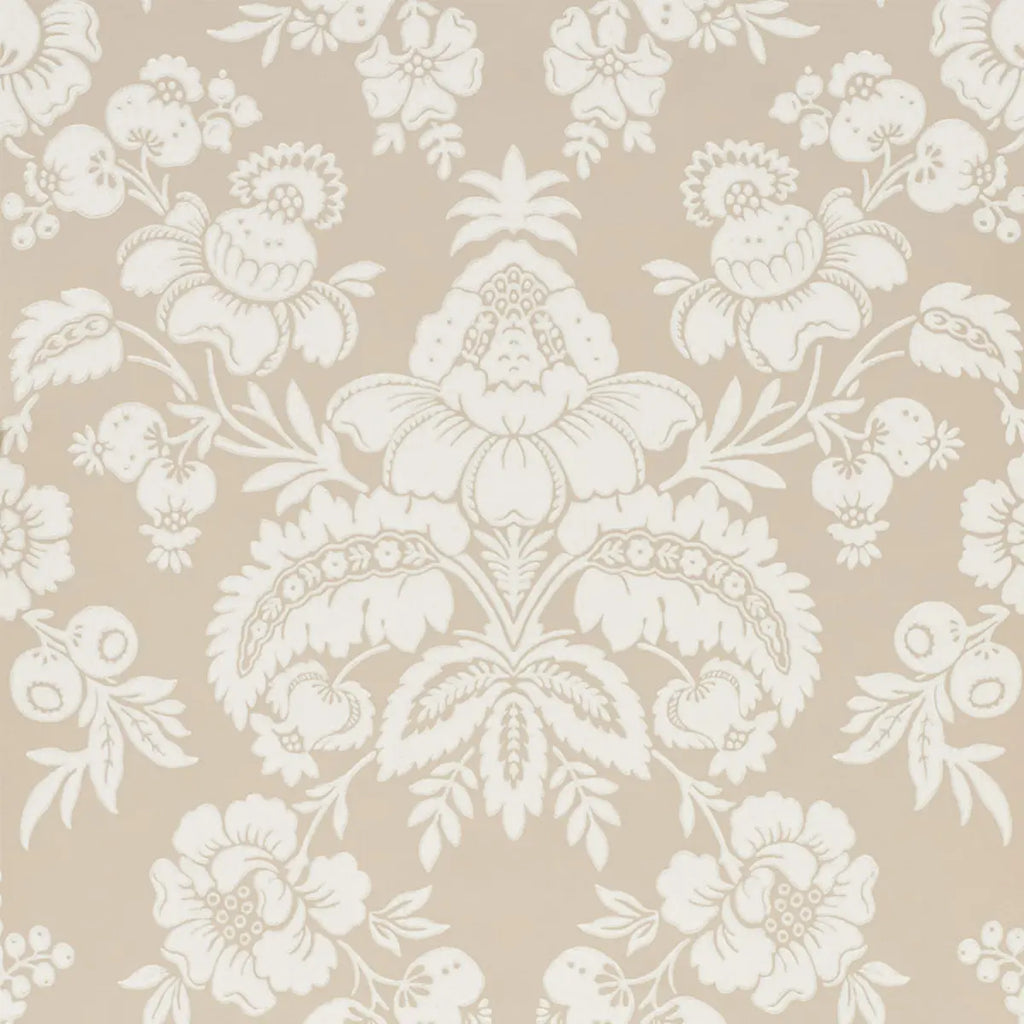 Simone Damask - Stone Wallpapers