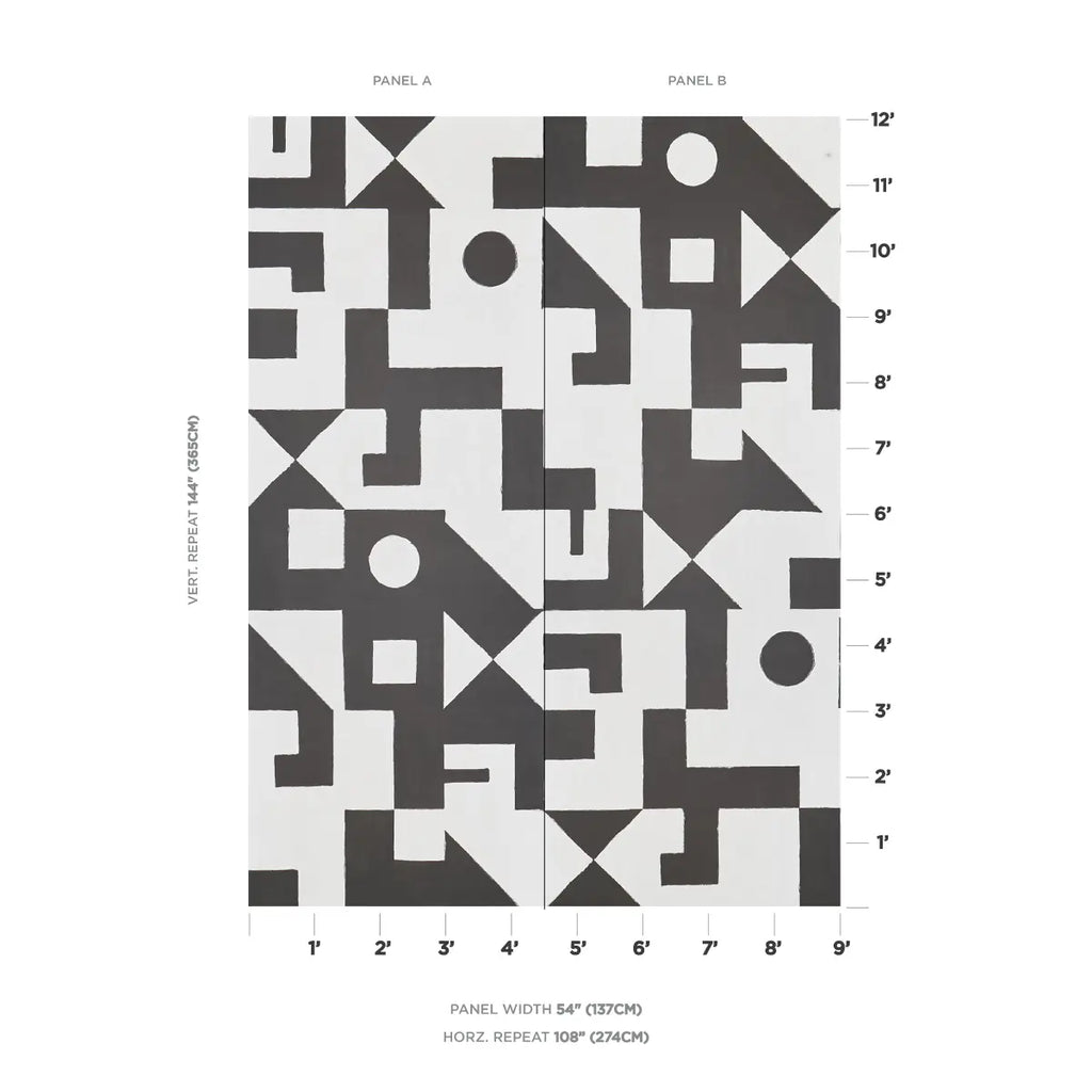 Binary Panel Set - Black Wallpapers