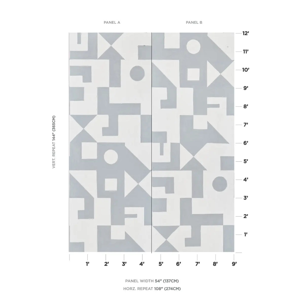 Binary Panel Set - Silver Wallpapers