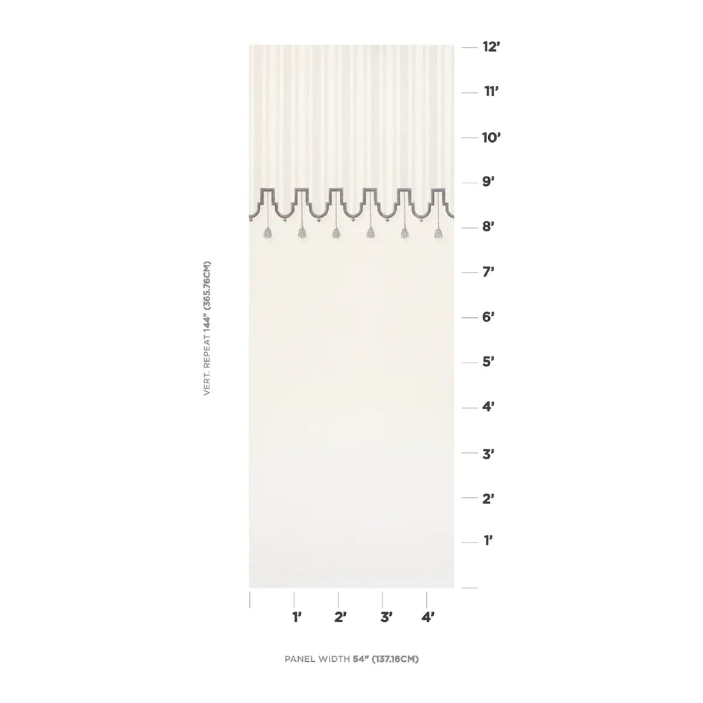 Villa Panel - Dove Wallpapers