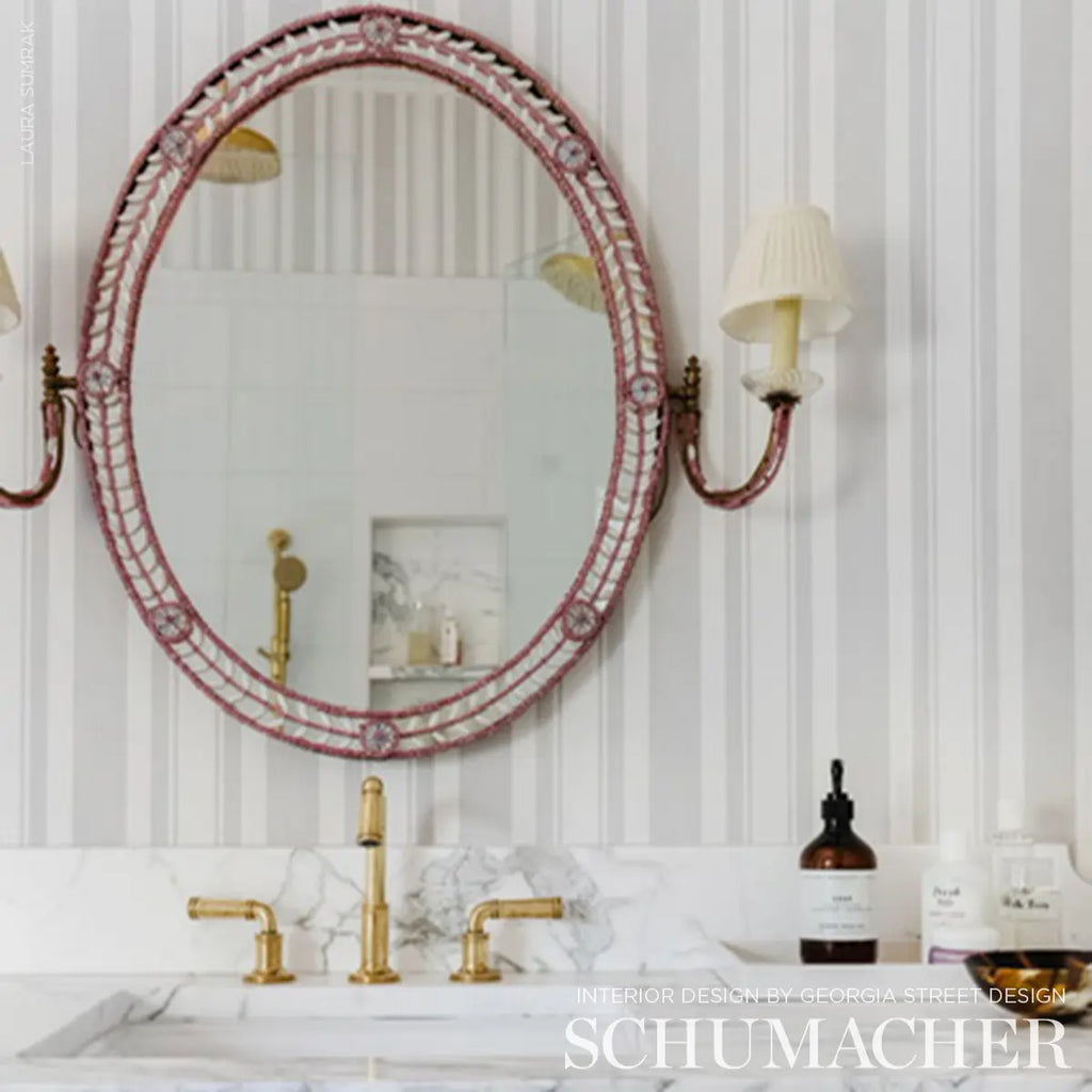 Villa Stripe - Dove Wallpapers