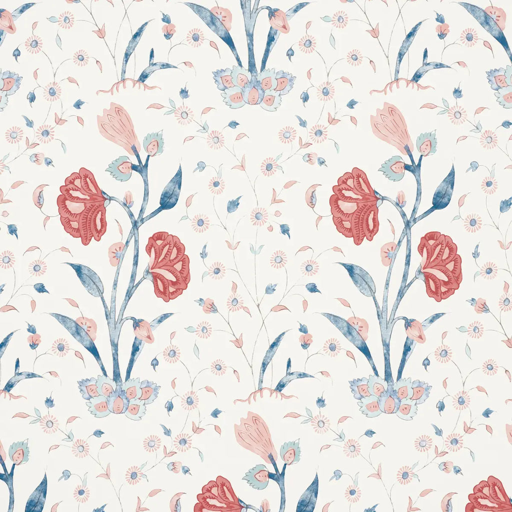 Khilana Floral - Delft &amp; Rose Wallpapers