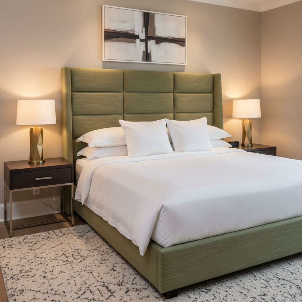 Tumble Reef - Garden Upholstered Headboard | Architectural Fabrics